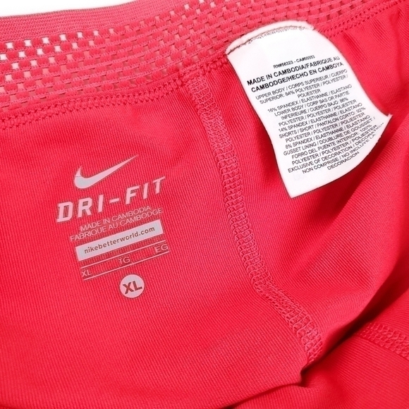 New NIKE Peach Coral Pink Golf Tennis Skirt Size 14 - Picture 6 of 13
